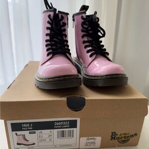 Pink dr.martens girl boots 
Size US 12